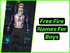 Free Fire Stylish Names 