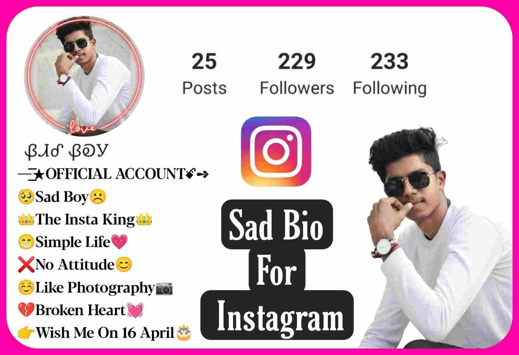Sad Bio For Instagram | Sad Instagram Bio For Boys & Girls